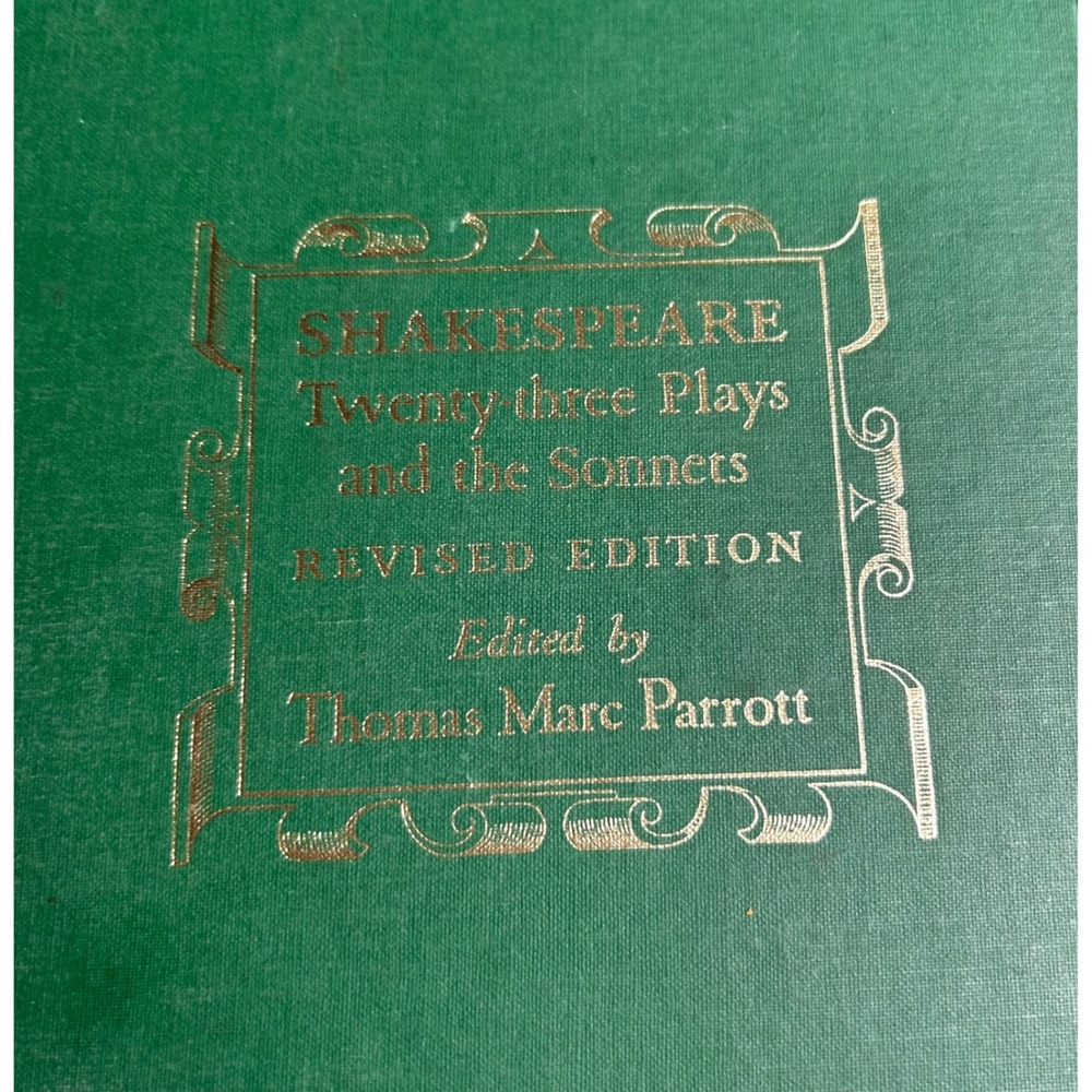 Shakespeare Twenty-three Plays‎ and the Sonnets Parrott Revised Edition 1953